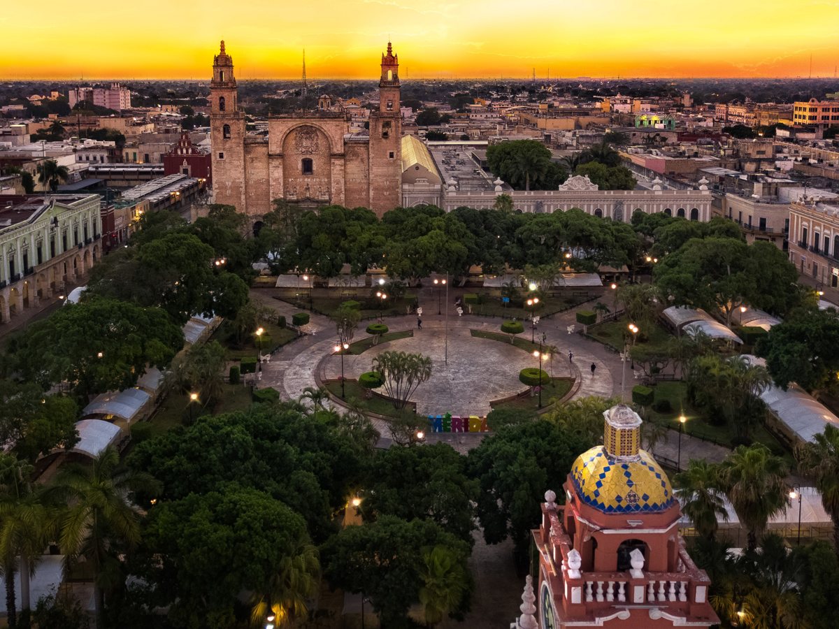 Mérida al atardecer